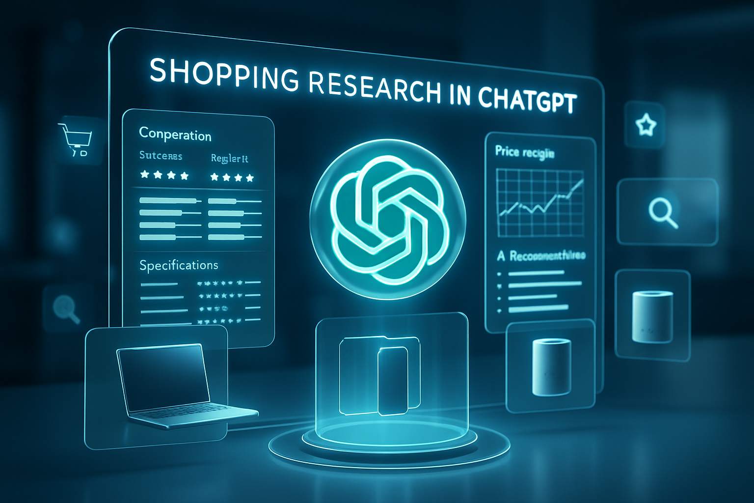 تصویر معرفی قابلیت Shopping Research در ChatGPT برای مقایسه و تحلیل هوشمند محصولات